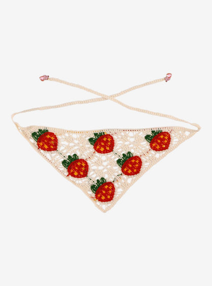 Cintillo tipo bandana tejido de Strawberry Shortcake
