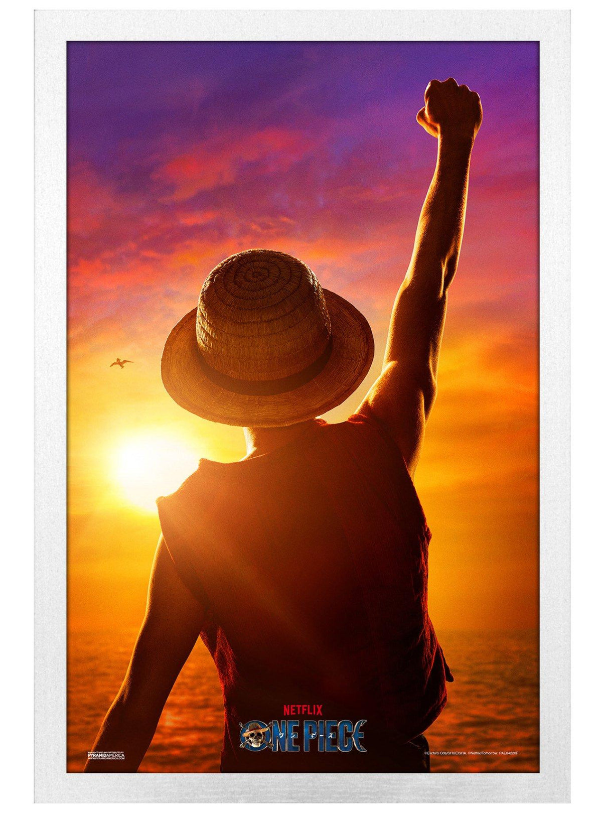 Póster enmarcado One Piece Live Action: Sunset Fist