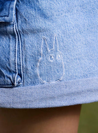 Short de mezclilla con tirantes Mi vecino Totoro