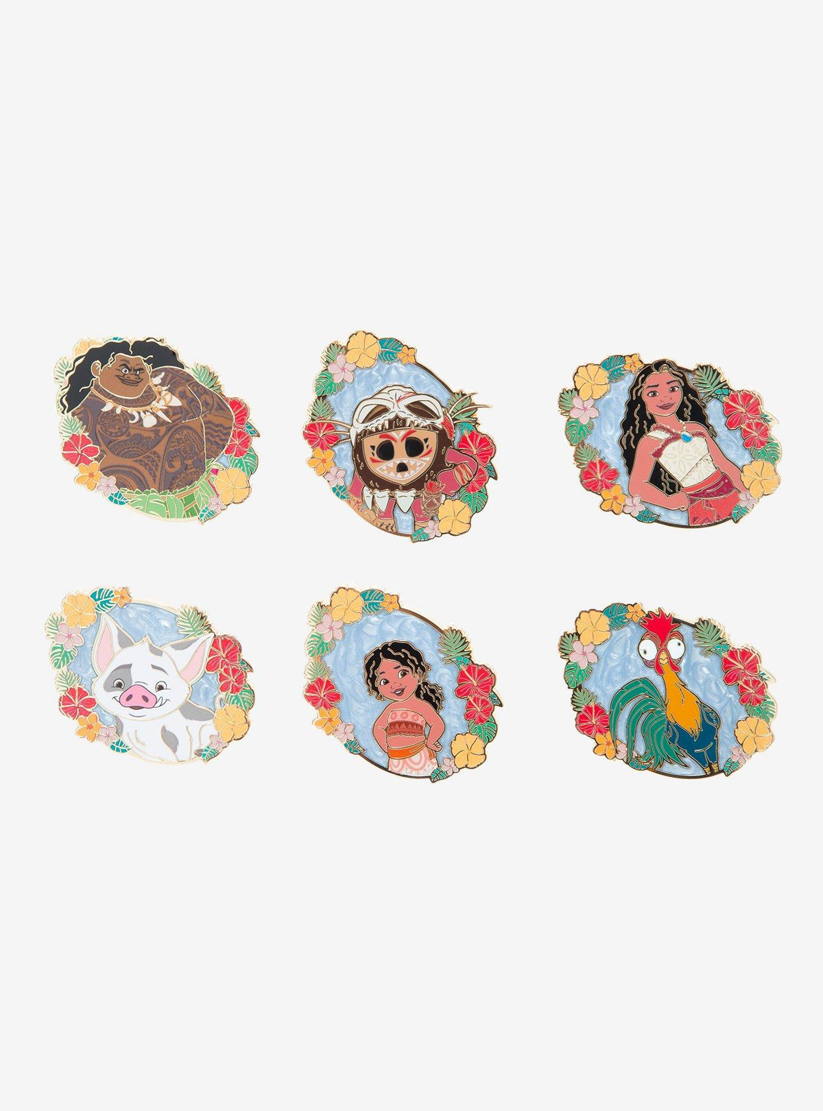 Pin esmaltado sorpresa floral de Moana