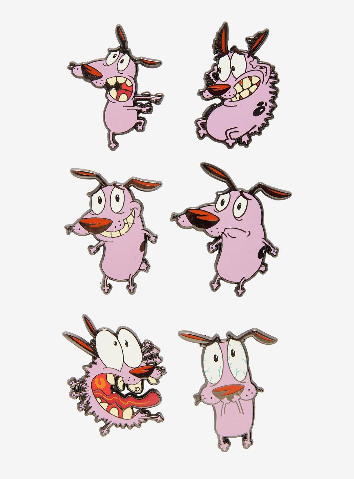 Pin sorpresa esmaltado Courage the Cowardly Dog