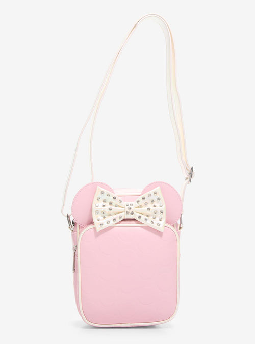 Cartera cruzada Disney Minnie Mouse con lazo de brillantes