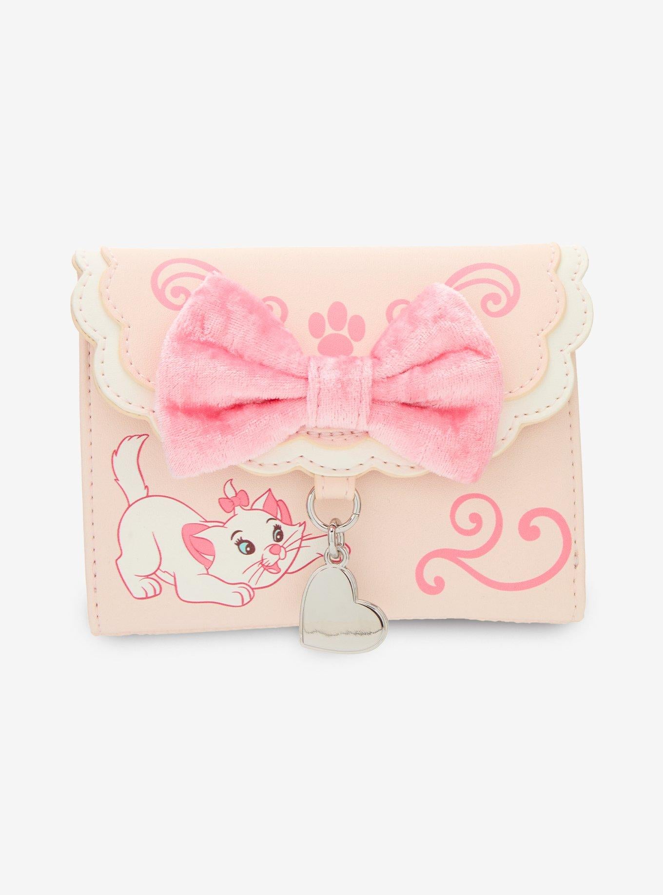 Billetera mini Marie de The Aristocats con lazo de terciopelo