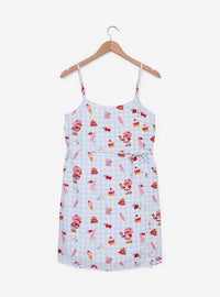 Vestido de tirantes Strawberry Shortcake con estampado