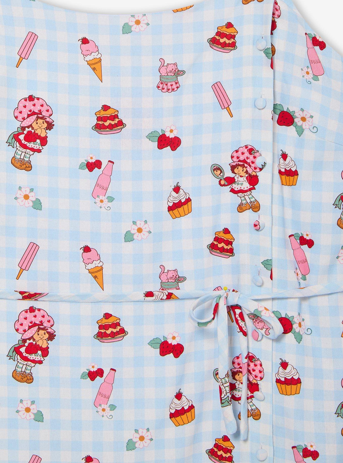 Vestido de tirantes Strawberry Shortcake a cuadros vichy