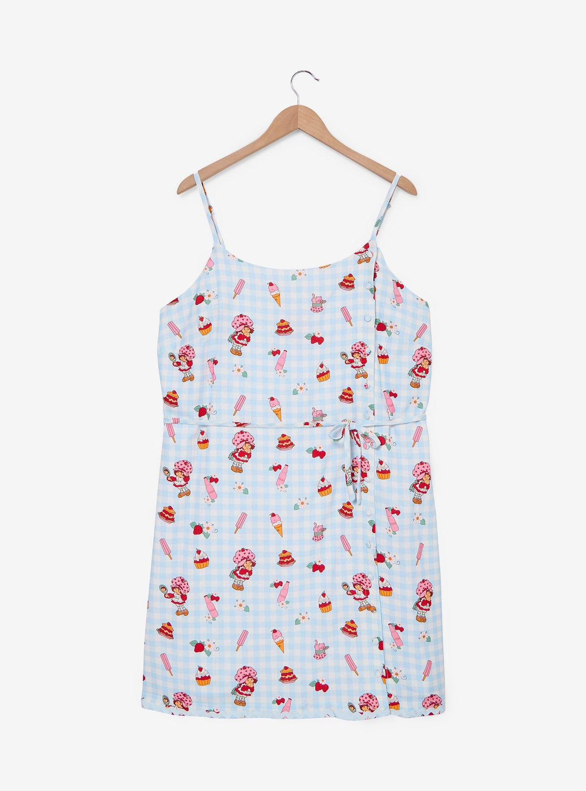 Vestido de tirantes Strawberry Shortcake a cuadros vichy