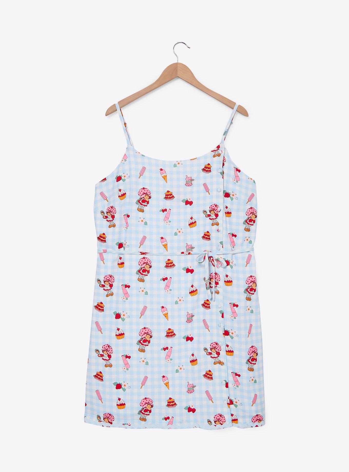 Vestido de tirantes Strawberry Shortcake a cuadros vichy