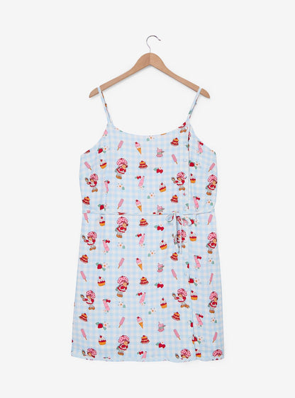 Vestido de tirantes Strawberry Shortcake a cuadros vichy