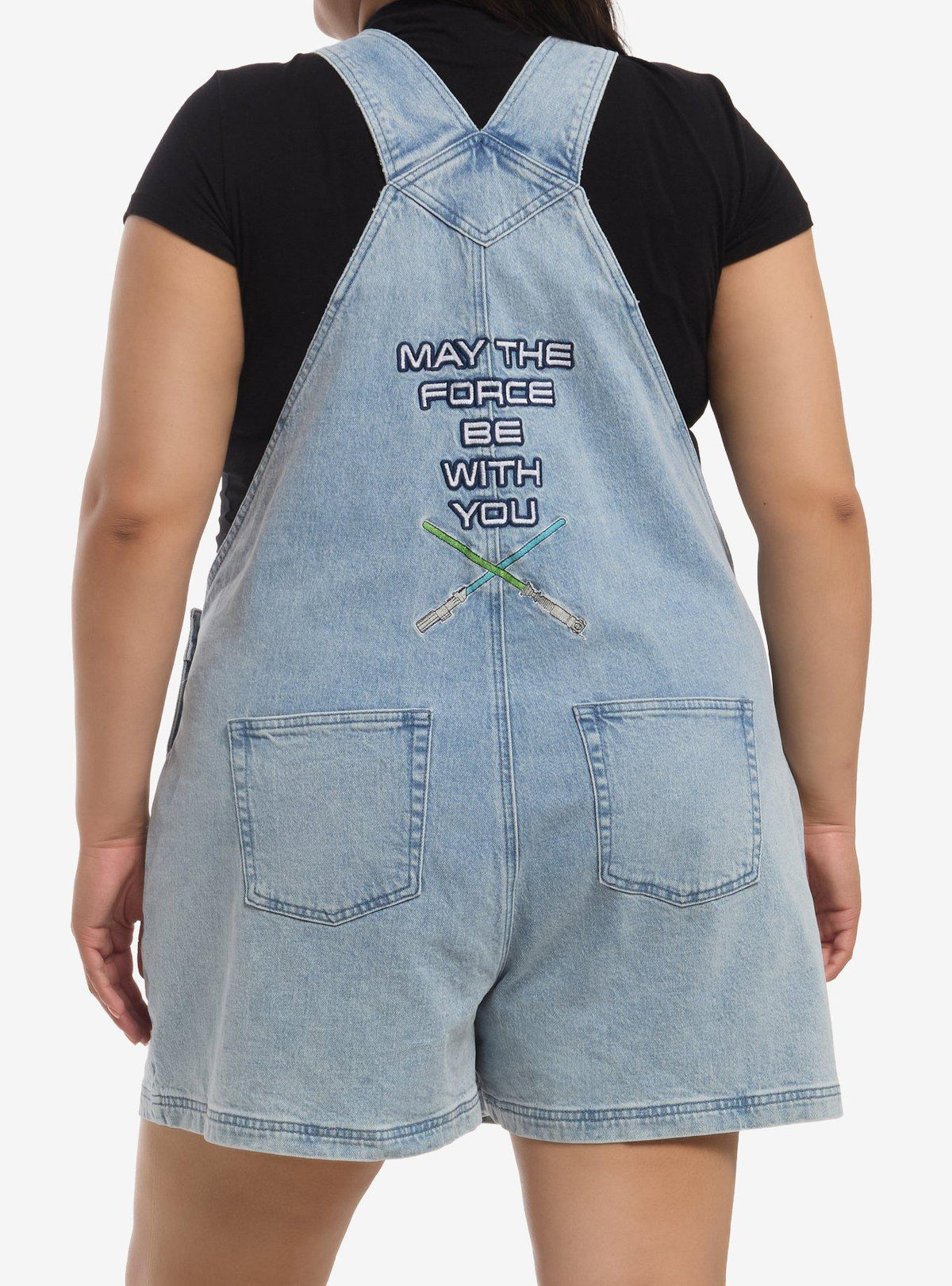Jardinera corta de mezclilla Star Wars Rebel, talla grande