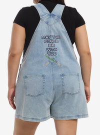 Jardinera corta de mezclilla Star Wars Rebel, talla grande