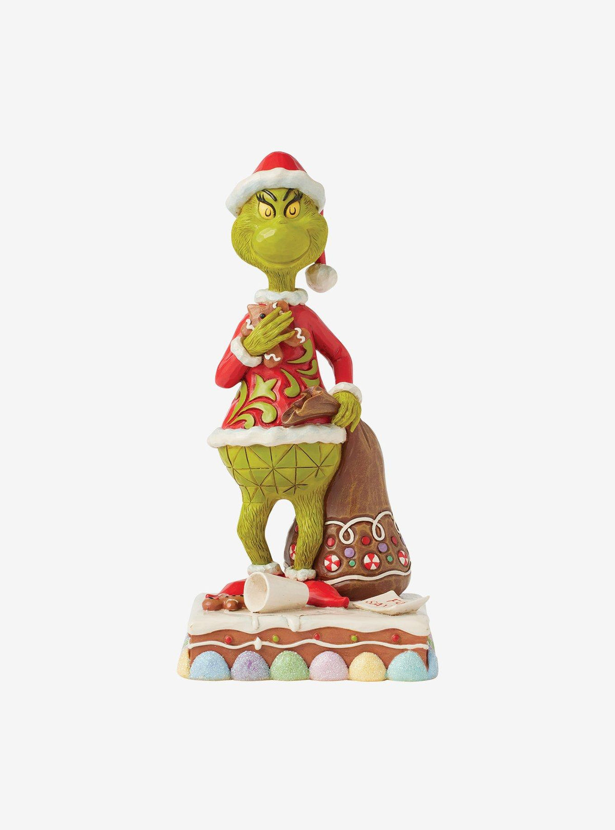 Figura del Grinch comiendo galletas
