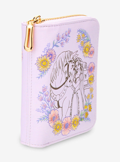 Billetera con cierre Disney Tangled Rapunzel y Maximus