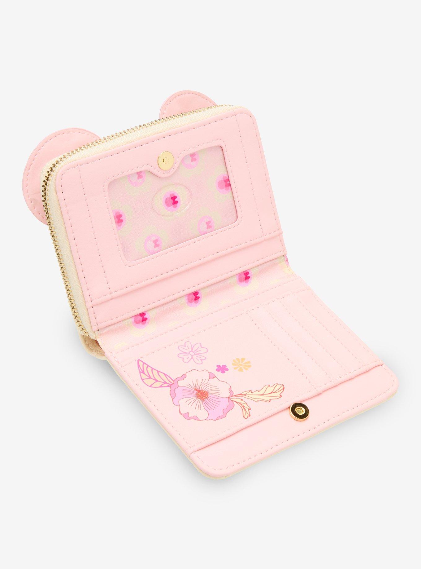Billetera con flores de Minnie Mouse