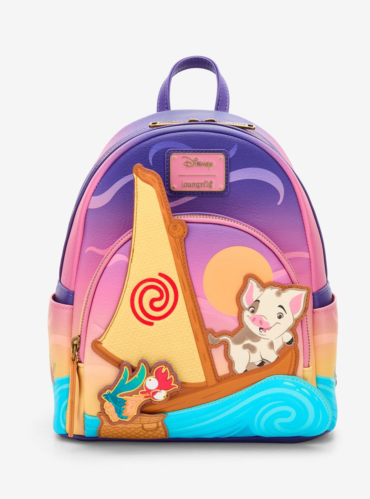 Mochila mini Disney Moana Pua y Hei Hei en bote