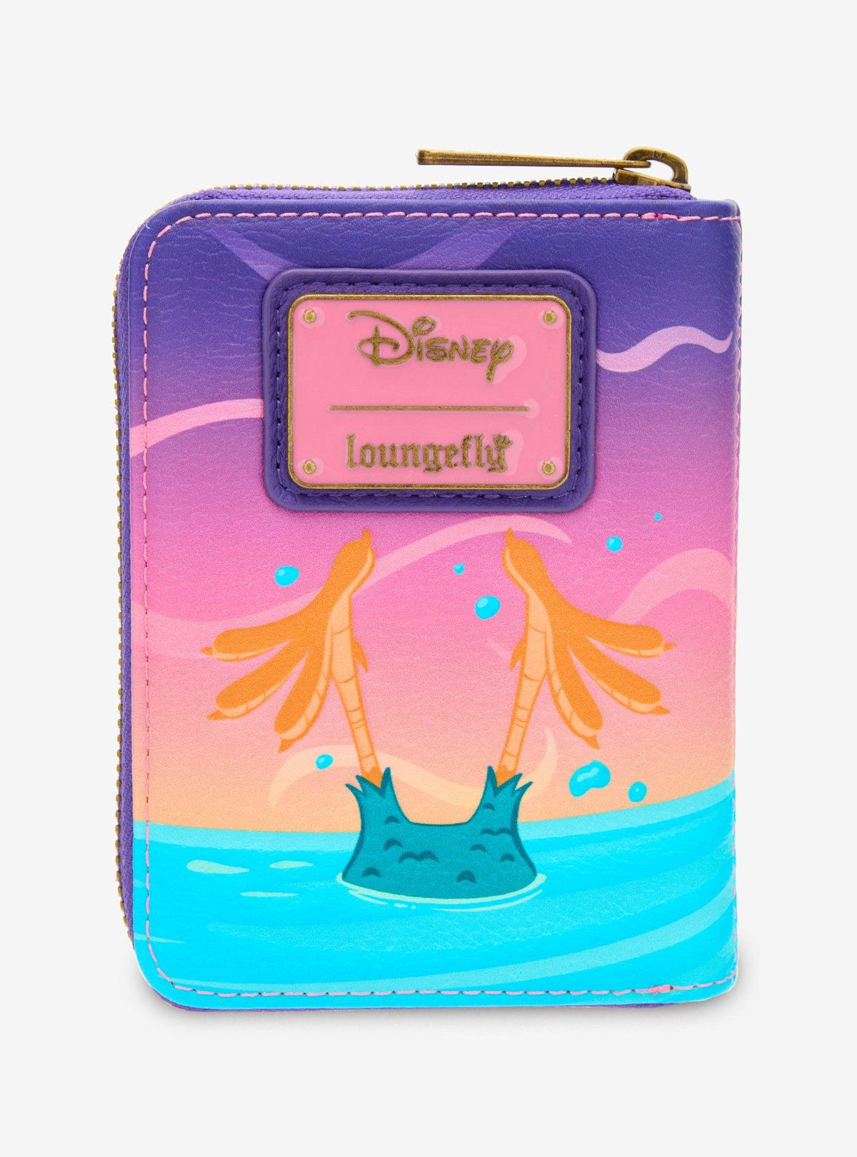 Billetera pequeña con cierre Disney Moana Pua y Hei Hei