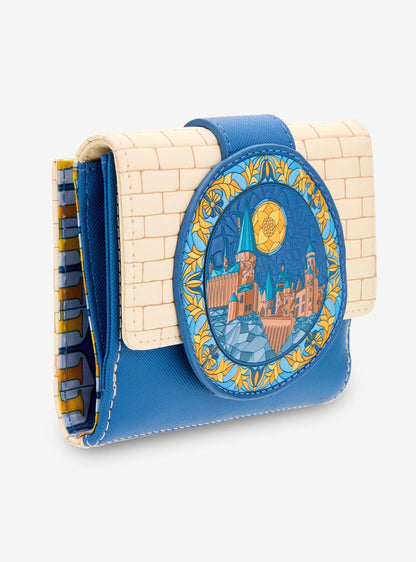 Billetera con cierre Harry Potter Hedwig Hogwarts Vitral