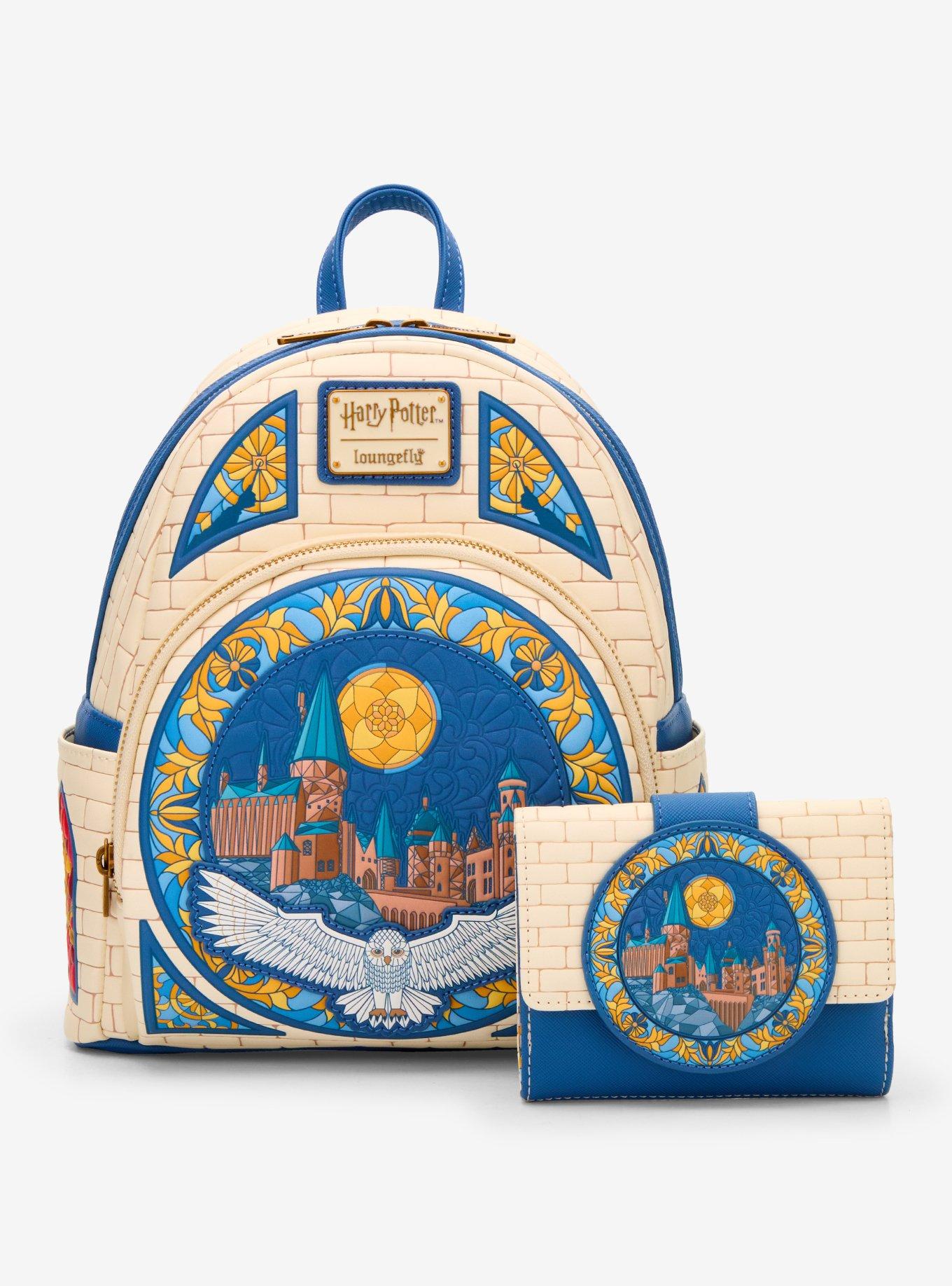 Billetera con cierre Harry Potter Hedwig Hogwarts Vitral