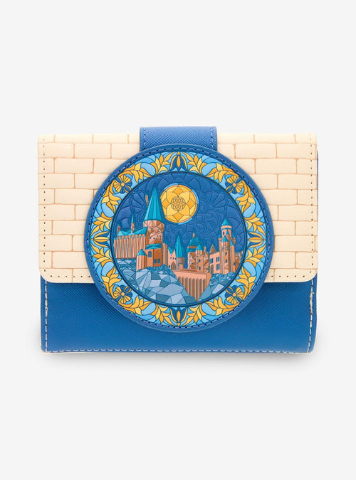 Billetera con cierre Harry Potter Hedwig Hogwarts Vitral