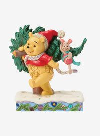 Figura navideña de Winnie the Pooh con Piglet