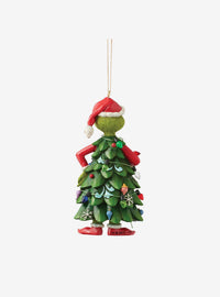 Adorno de Navidad del Grinch disfrazado de árbol