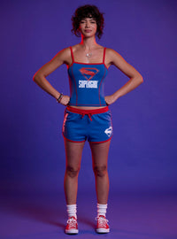 Shorts suaves con logo de Supergirl