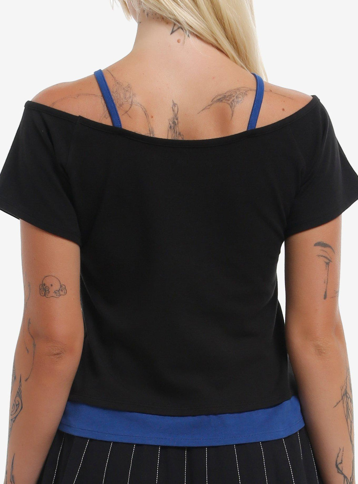 Polera Coraline Collage con hombros descubiertos