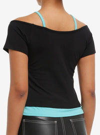 Polera juvenil My Little Pony DJ Pon-3 hombros descubiertos