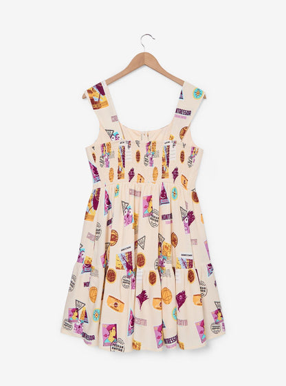 Vestido estampado Treasure Planet con botones