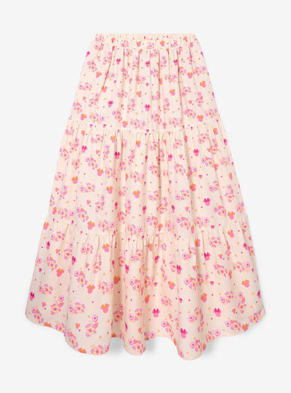 Falda escalonada floral de Minnie Mouse talla grande