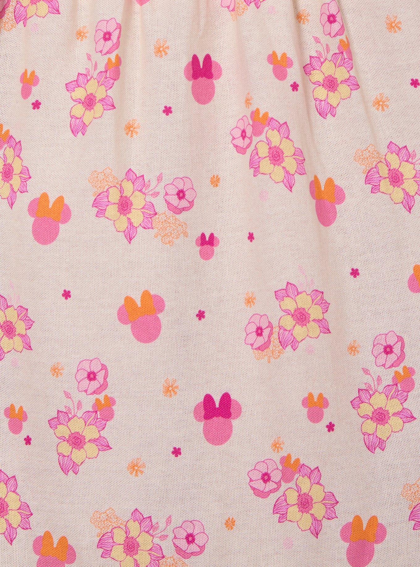 Falda escalonada floral de Minnie Mouse talla grande