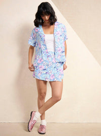 Falda pantalón con amarre Angel y Stitch