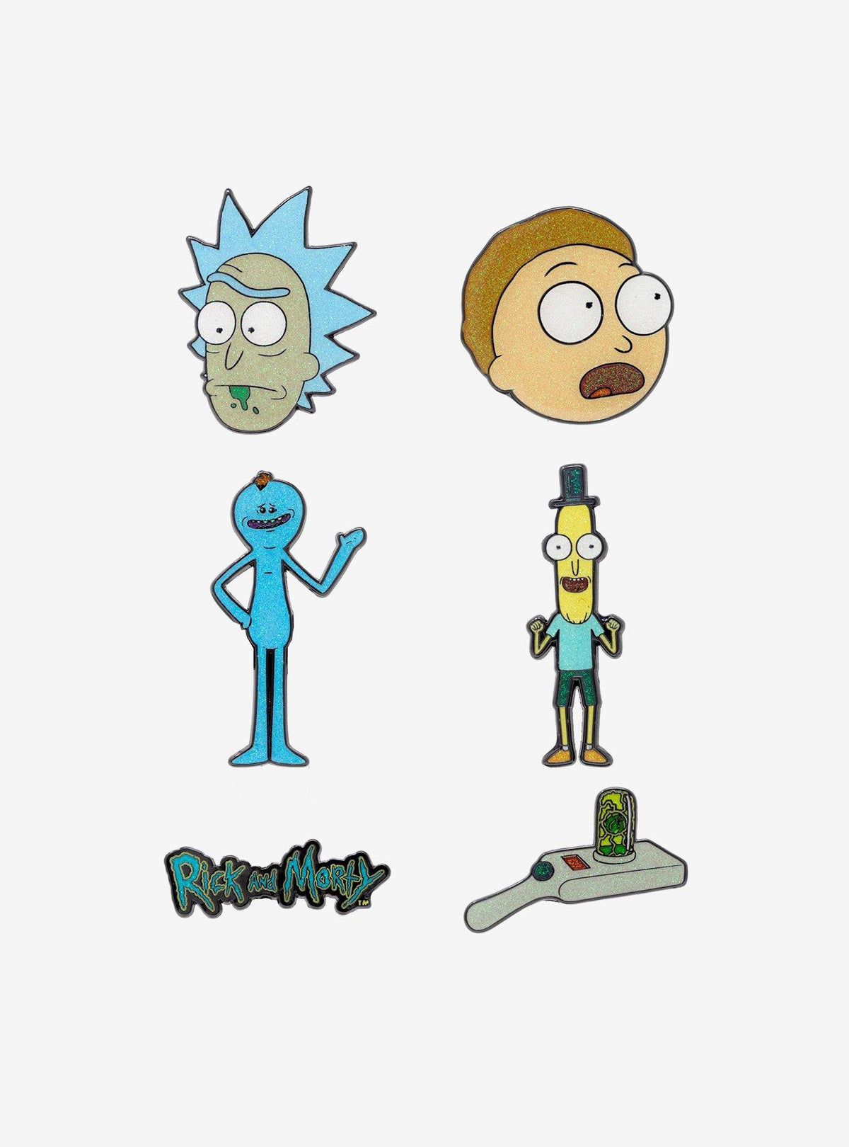 Caja sorpresa de pin esmaltado Rick and Morty, serie 2