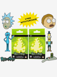 Caja sorpresa de pin esmaltado Rick and Morty, serie 2