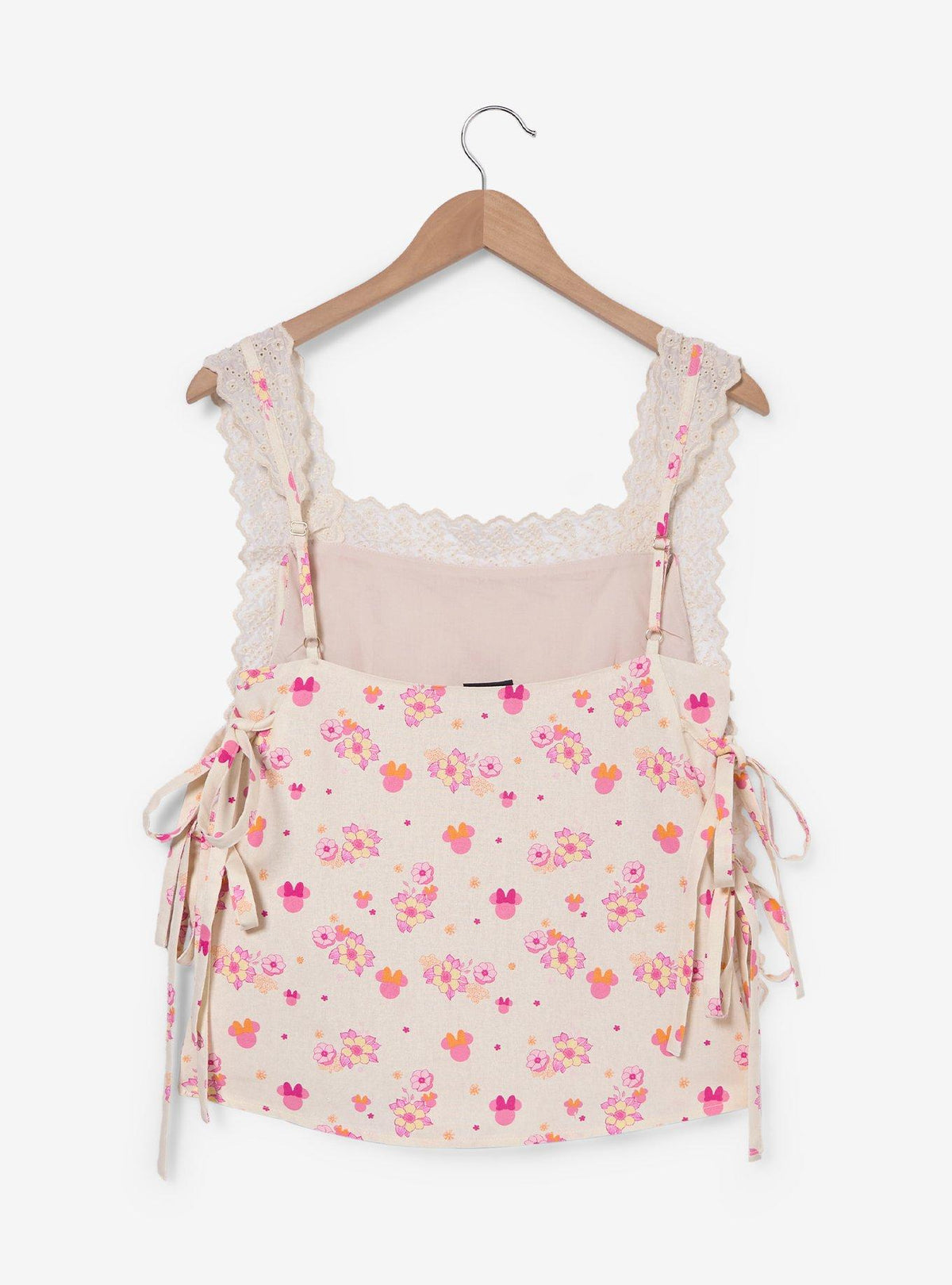 Polera sin mangas de lino con flores de Minnie Mouse
