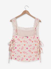 Polera sin mangas de lino con flores de Minnie Mouse