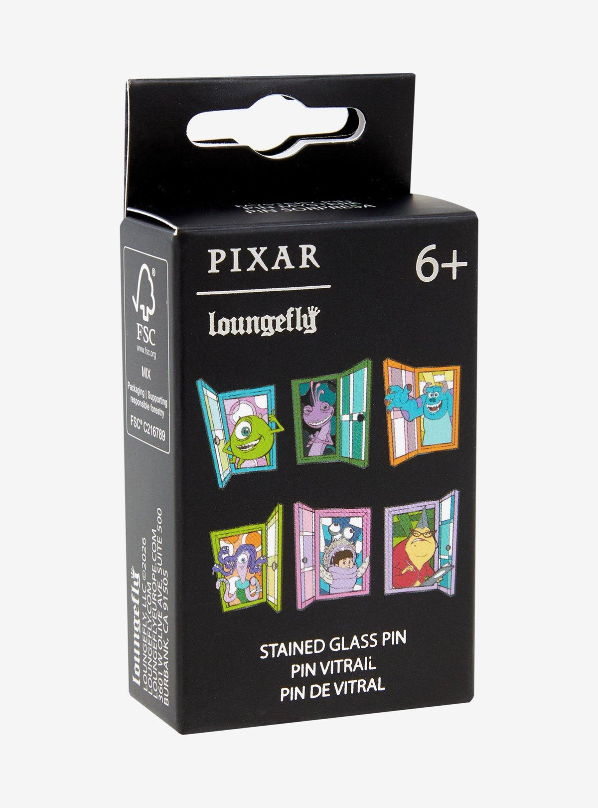 Pin sorpresa de Monsters, Inc. con puertas de colores