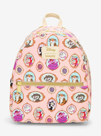 Mini mochila Disney con retratos de gatos