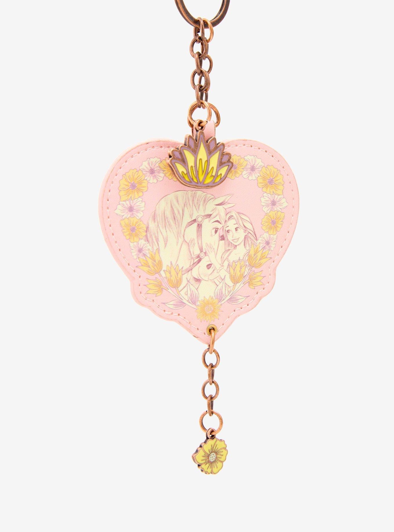 Llavero floral de Rapunzel y Maximus de Tangled