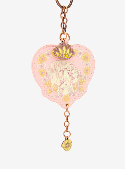 Llavero floral de Rapunzel y Maximus de Tangled