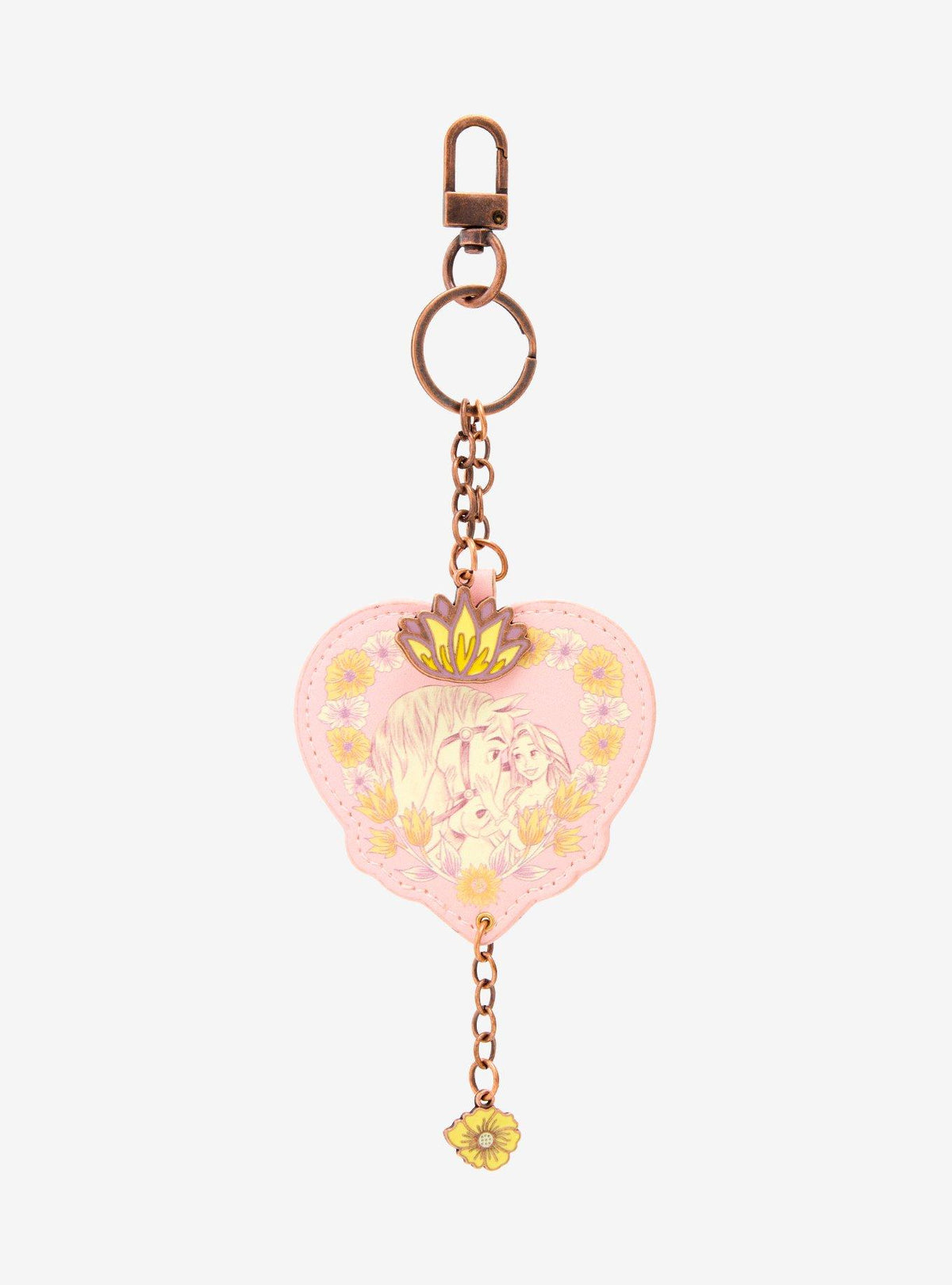 Llavero floral de Rapunzel y Maximus de Tangled