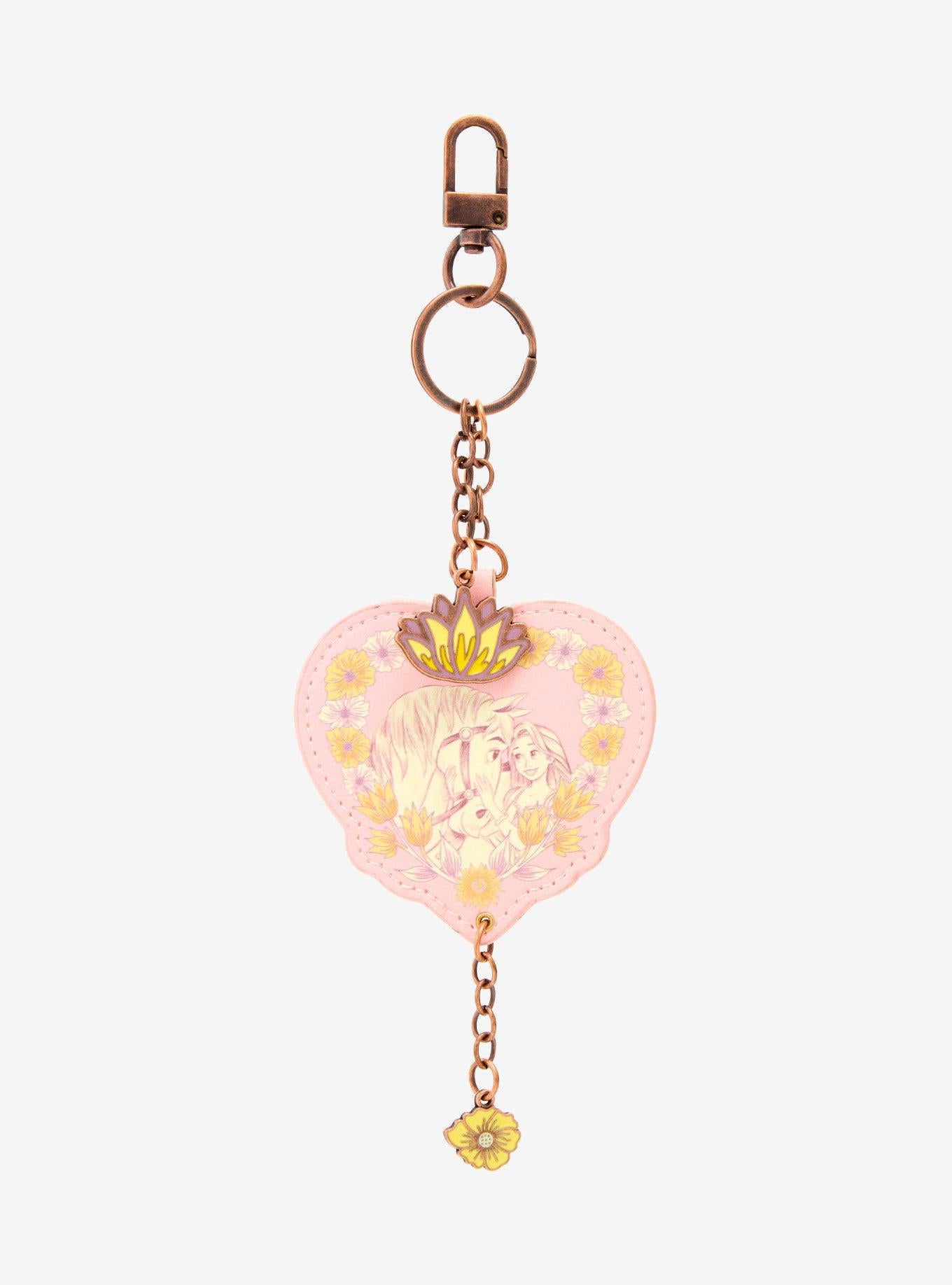 Llavero floral de Rapunzel y Maximus de Tangled