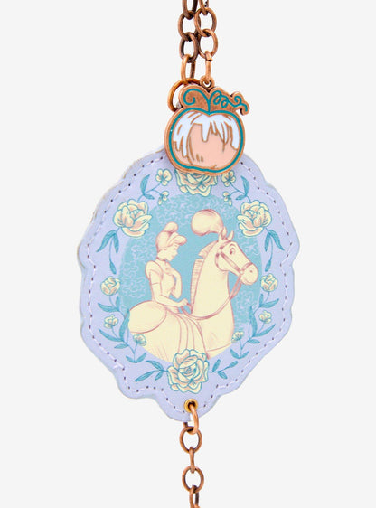 Llavero floral de Cinderella y caballo del carruaje