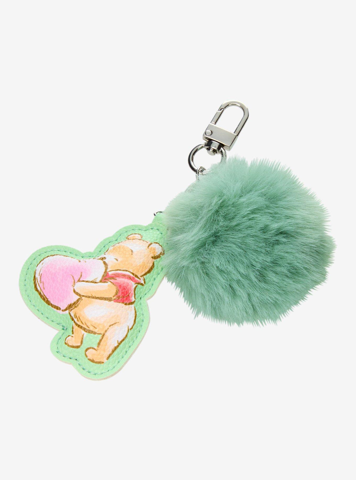 Llavero de Winnie the Pooh con pompón verde