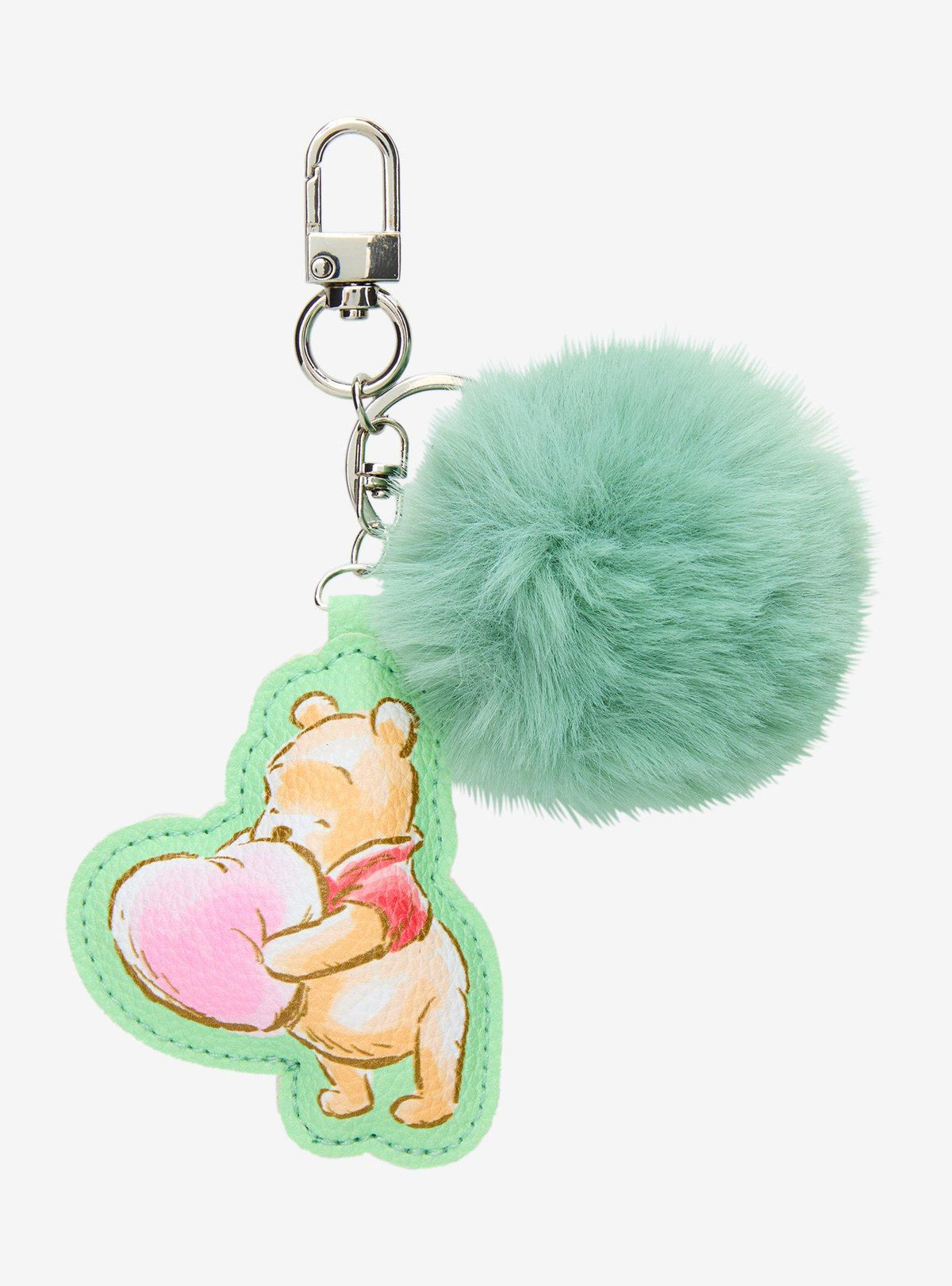 Llavero de Winnie the Pooh con pompón verde