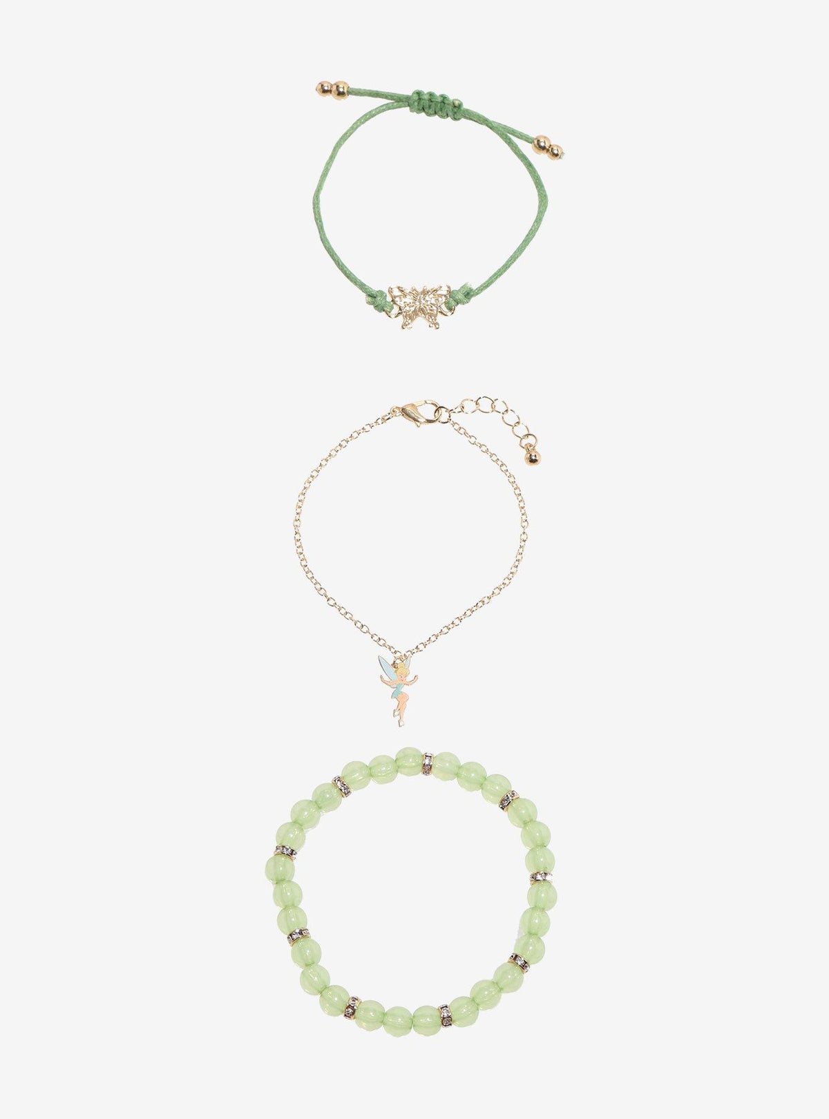 Set de 3 pulseras Disney Peter Pan y Tinker Bell