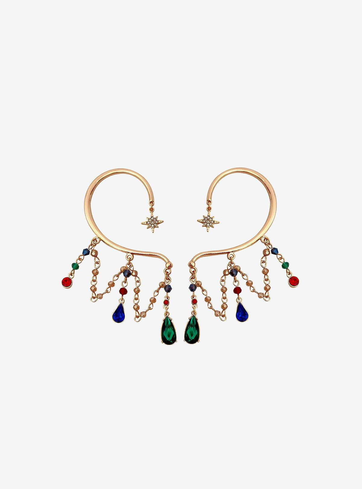 Set de ear cuffs de Howl's Moving Castle con gemas
