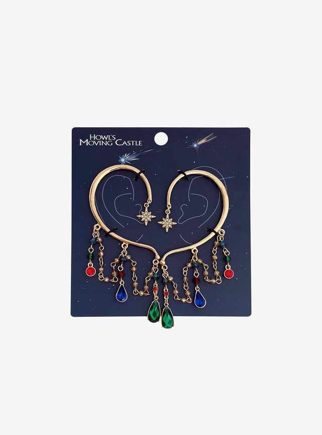 Set de ear cuffs de Howl's Moving Castle con gemas