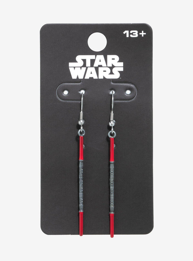 Aros Star Wars con sables de luz de Darth Maul
