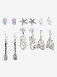 Set de 6 pares de aros de La Sirenita