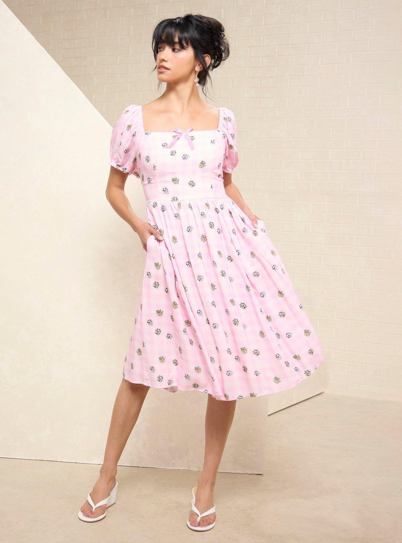 Vestido The Aristocats con gatitos y cuadros vichy